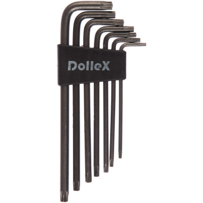 Dollex набор ключей г-образных торкс 7 шт. т10-т40, l=150mm sgt-007
