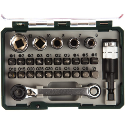 Bosch набор бит-27 с ключом-трещоткой 2607017160