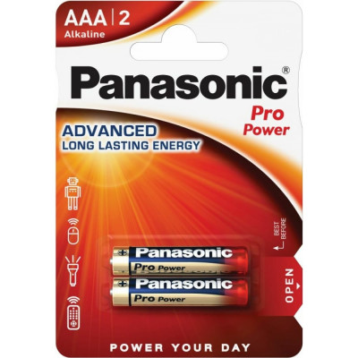 Panasonic батарейка щелочная lr03 aaa pro power xtreme 1.5в бл/2 5410853024279
