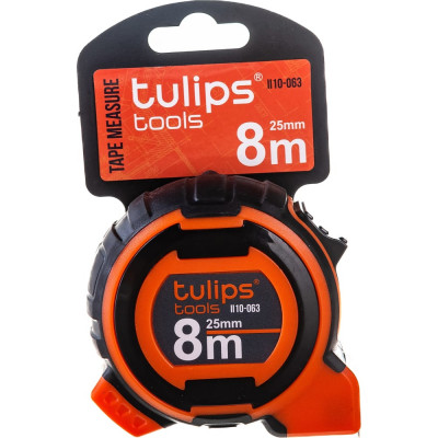 Tulips tools рулетка 8 м/25 мм ii10-063