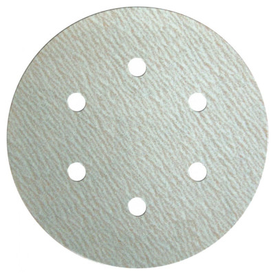Klingspor шлиф-круг на липучке для обработки красок, лаков и шпаклевок с отверстиями ф150мм; р400; 6 отверстий 147125
