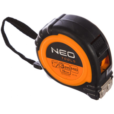 Neo tools рулетка, стальная лента 3 м x 19 мм, магнит 67-113