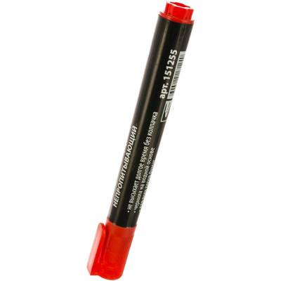 Brauberg маркер для флипчарта , непропитывающий, круглый наконечник 2,5 мм, красный, 151255