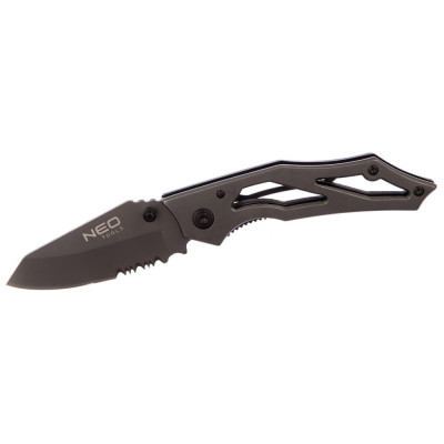 Neo tools нож складной с фиксатором, титановый 63-025