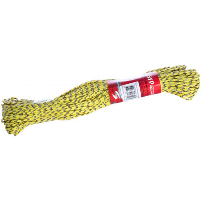 Tech-krep шнур плетеный пп 2 мм с серд., 16-пряд. высокопр., цветной, 50 м 139906