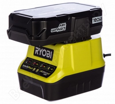 Ryobi one+ li-ion аккумулятор 1.3aч + зарядное устройство rc18120, rc18120-113