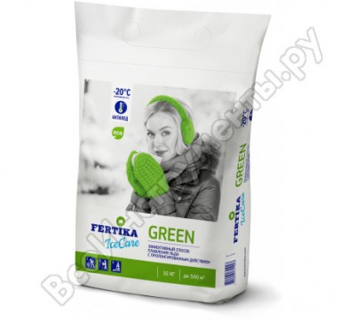 Fertika противогололедный реагент icecare green, 10 кг f002560