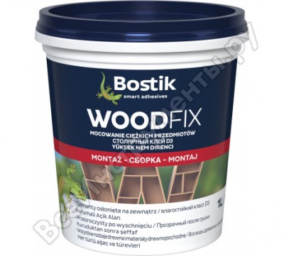 Bostik wood fix столярный клей d3 1л 30612774