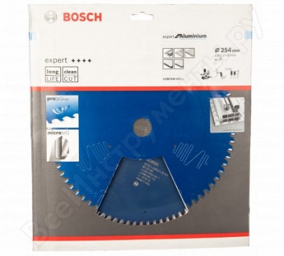 Bosch цирк диск expert for aluminium 254x30x2.8/2x80t 2608644112