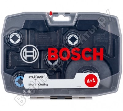 Bosch starlock набор омт из 5 полотен best for cutting 2608664131