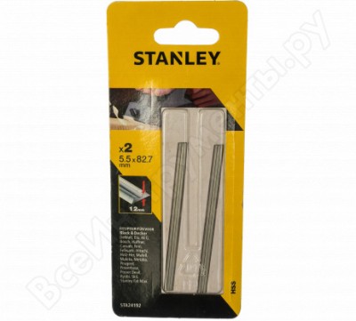 Stanley ножи д/рубанкков hss 5,5x82x1,2мм sta24192