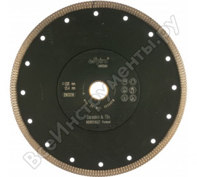 Espira диск алмазный по керамограниту scct optima, 230x22.23 мм, сегм. 10x1.4 мм 602022