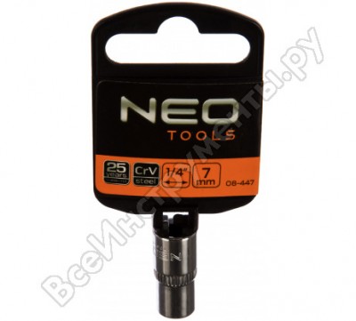 Neo tools головка сменная 6-гранная 1/4 7 мм 08-447