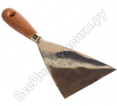 Santool шпатель мастер 120 мм нержавейка с деревянной ручкой 020604-120