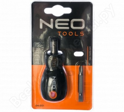 Neo tools отвёртка универсальная крестовая/шлицевая 6.0 мм x ph2 04-201