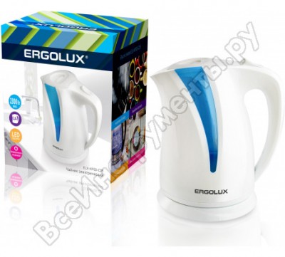 Ergolux elx-kp03-c35 бело-голубой чайник 13115
