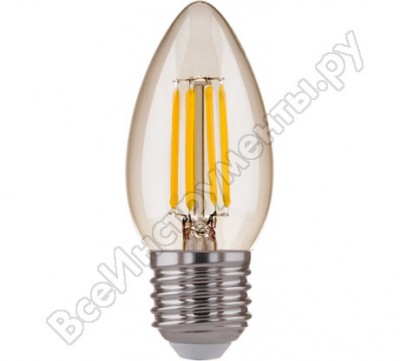 Elektrostandard лампа filament свеча cd f 7w 4200k e27 c35 прозрачный a041020