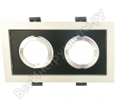 Elektrostandard 1031 2 mr16 светильник встраиваемый sl bk серебро черный a036411