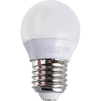 Лампа Gauss LED Elementary Globe 6W E27 3000K 53216