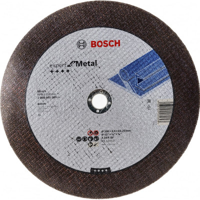 Bosch диск отрезной прямой по металлу, 300x22, 23x3, 5 мм 2.608.600.380