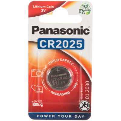 Батарейка Panasonic CR2025 3В бл/1 литиевая 5019068085121