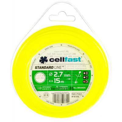 Cellfast лески для триммеров - круглые 2,7 мм x 15 м 35-006