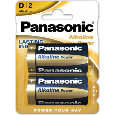Батарейка Panasonic Alkaline LR20 D 1.5В бл/2 щелочная 5410853039211