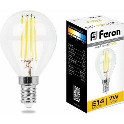 Светодиодная лампа FERON LB-52 7W 230V E14 2700K 25874