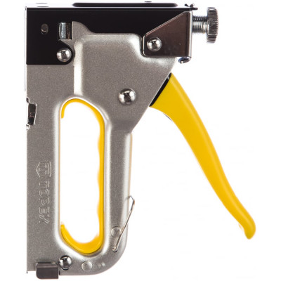 Topex степлер 6-14 мм, для скоб типа j, металлический корпус, регулировка силы забивания, резиновая ручка 41e906