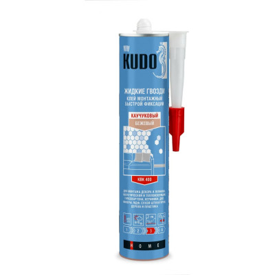 Kudo универсальный монтажный клей быстрой фиксации на каучуковой основе kbk-400