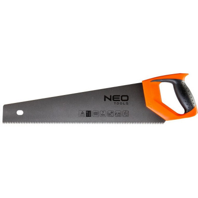 Neo tools ножовка по дереву, 450 мм, 7tpi, ptfe 41-016