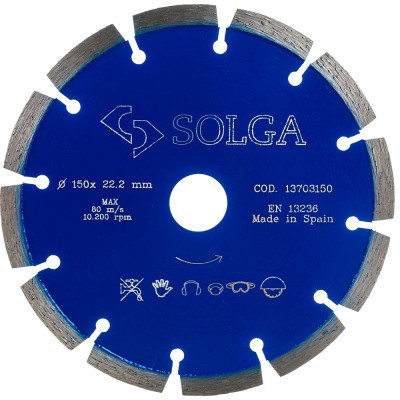 Сегментный алмазный диск по железобетону Solga Diamant PROFESSIONAL 13703150