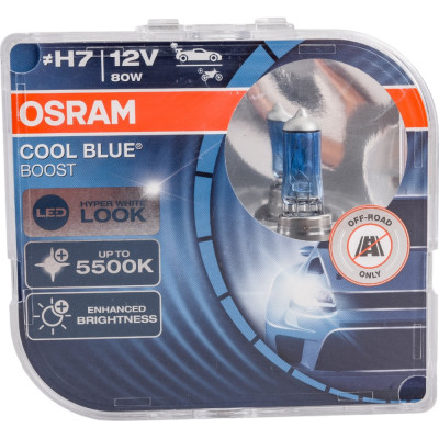 Osram автолампа h7 80 px26d +50% blue boost 5000k , 2шт 12v ,1,10 62210cbb-hcb