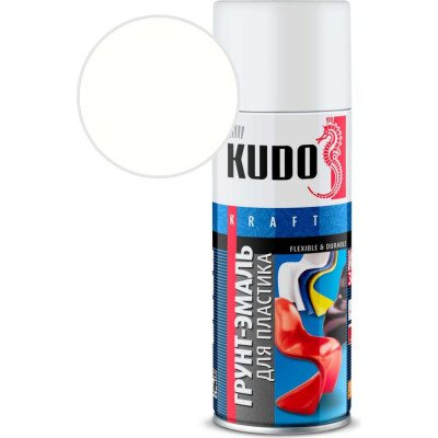 Kudo грунт-эмаль для пластика белая (ral 9003) ku-6003