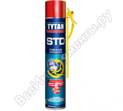 Tytan professional std o2 пена монтажная, зимняя 750мл 20263