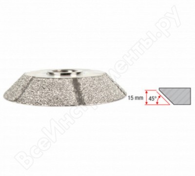 Montolit диск алмазный для снятия фаски с помощью superprofile под 45 гр 15мм medium, fpe15sp