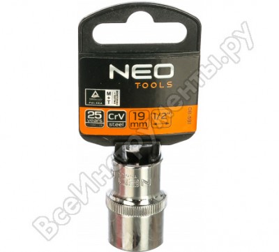 Neo головка сменная spline 1/2 19 мм 08-591