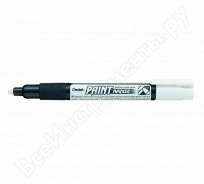 Pentel маркер перманентный paint пулеобразный наконечник, белый, 4.6 мм mmp20-w