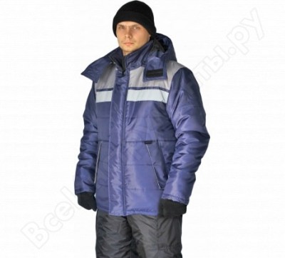 Ursus куртка зимняя эребус цвет: т.синий/серый, размер: 56-58, 170-176