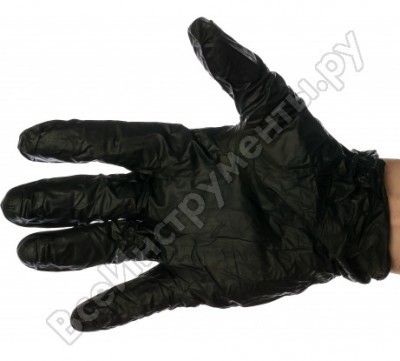 Wolf перчатки нитриловые черные размер xxl 100шт 905.3333