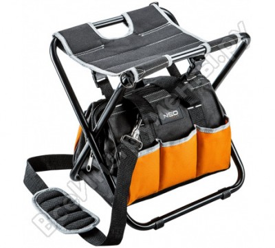 Neo tools табурет складной с монтерской сумкой 84-306