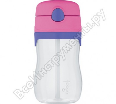 Thermos бутылочка-непроливайка foogo phases №3 bp535, пластмассовая розовая 0.33 литра, шт 109958
