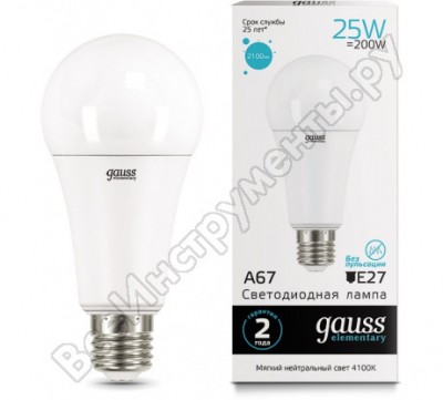 Лампа Gauss LED Elementary 73225