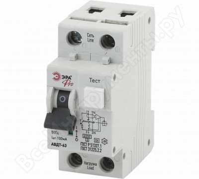 Автоматический выключатель дифференциального тока ЭРА NO-902-07 Б0031857