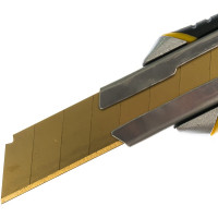 Inforce строительный нож 18 мм в металлическом корпусе с винтовым зажимом 06-02-12