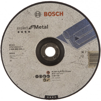 Шлифовальный диск по металлу Bosch 2.608.600.228