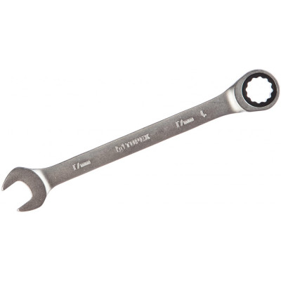 Topex комбинированный ключ с трещоткой, храповой механизм 48 зубцов, сталь crv 35d745