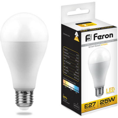 Светодиодная лампа FERON LB-100 25W 230V E27 2700K 25790