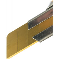 Inforce строительный нож 25 мм в металлическом корпусе с винтовым зажимом 06-02-13