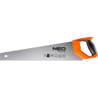 Neo tools ножовка по дереву, 500 мм, 7tpi 41-041